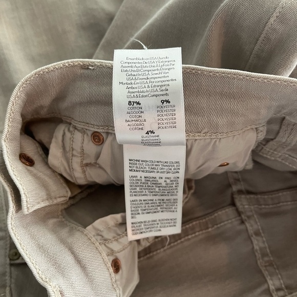 MOTHER Stunner Zip Ankle Step Fray Sexy Just Walked Into Town Sandy Beige - Picture 14 of 14